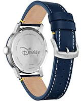 Disney by Citizen Donald Duck Blue Leather Strap Watch 44mm