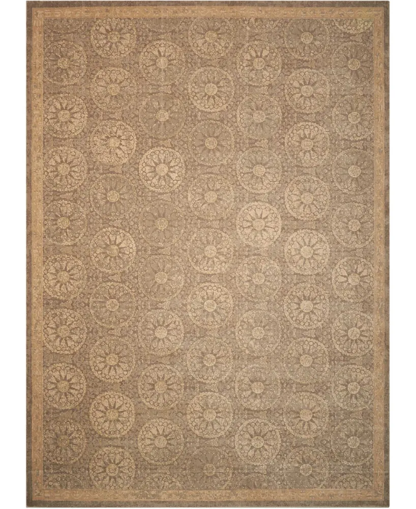 Nourison Home Silken Allure SLK04 Mushroom 7'9" x 9'9" Area Rug