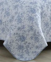 Laura Ashley Walled Garden Reversible Piece Quilt Set