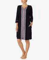 Ellen Tracy Women's Short Zip Front Robe