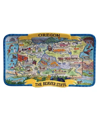 Certified International Oregon Souvenir Rectangular Platter