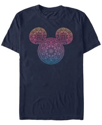 Fifth Sun Men's Mickey Mandala Fill Short Sleeve T-Shirt