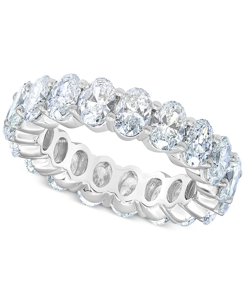 Diamond (6 ct. t.w.) Oval Eternity Band in 14K White Gold