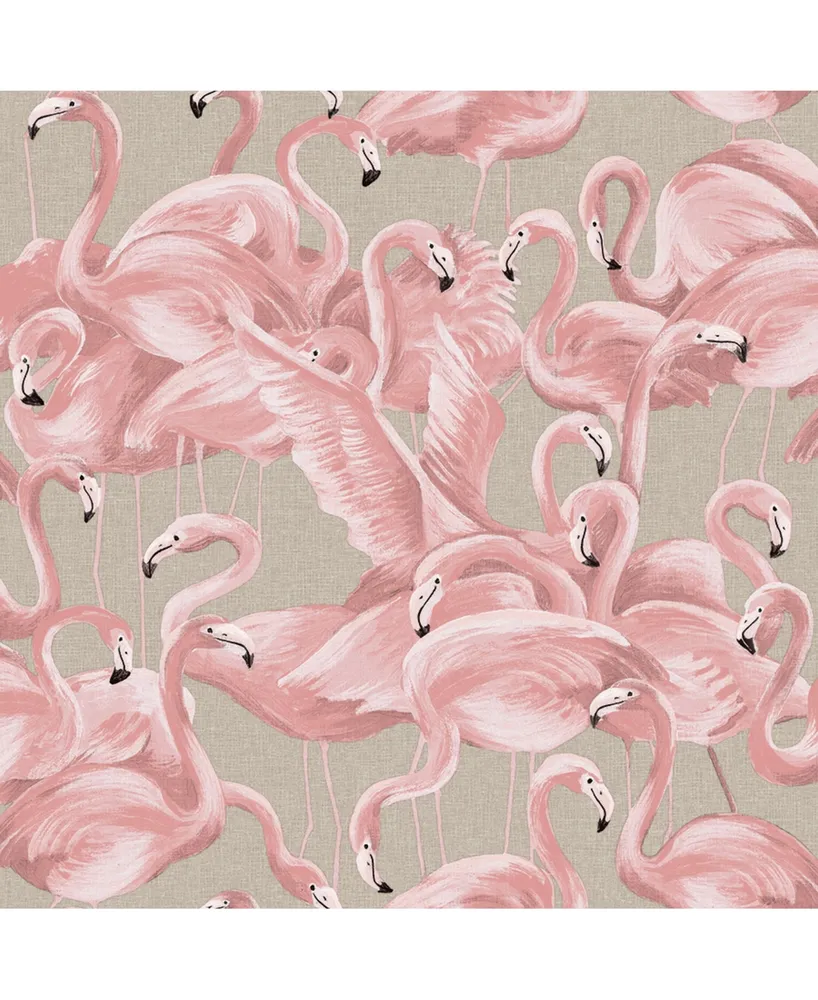 Tempaper Flamingo Peel and Stick Wallpaper