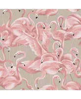 Tempaper Flamingo Peel and Stick Wallpaper