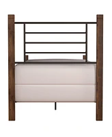Hillsdale Raymond Metal and Wood Twin Bed