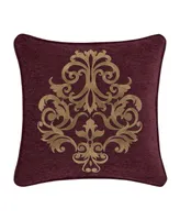 J Queen New York Garnet Decorative Pillow, 18" x 18"