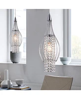 Home Accessories Silver 8" 1-Light Indoor Chandelier with Light Kit