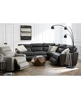 Gabrine Leather Sectional Collection