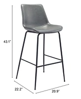 Zuo Byron Bar Chair