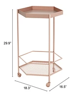 Zuo Hex Bar Cart