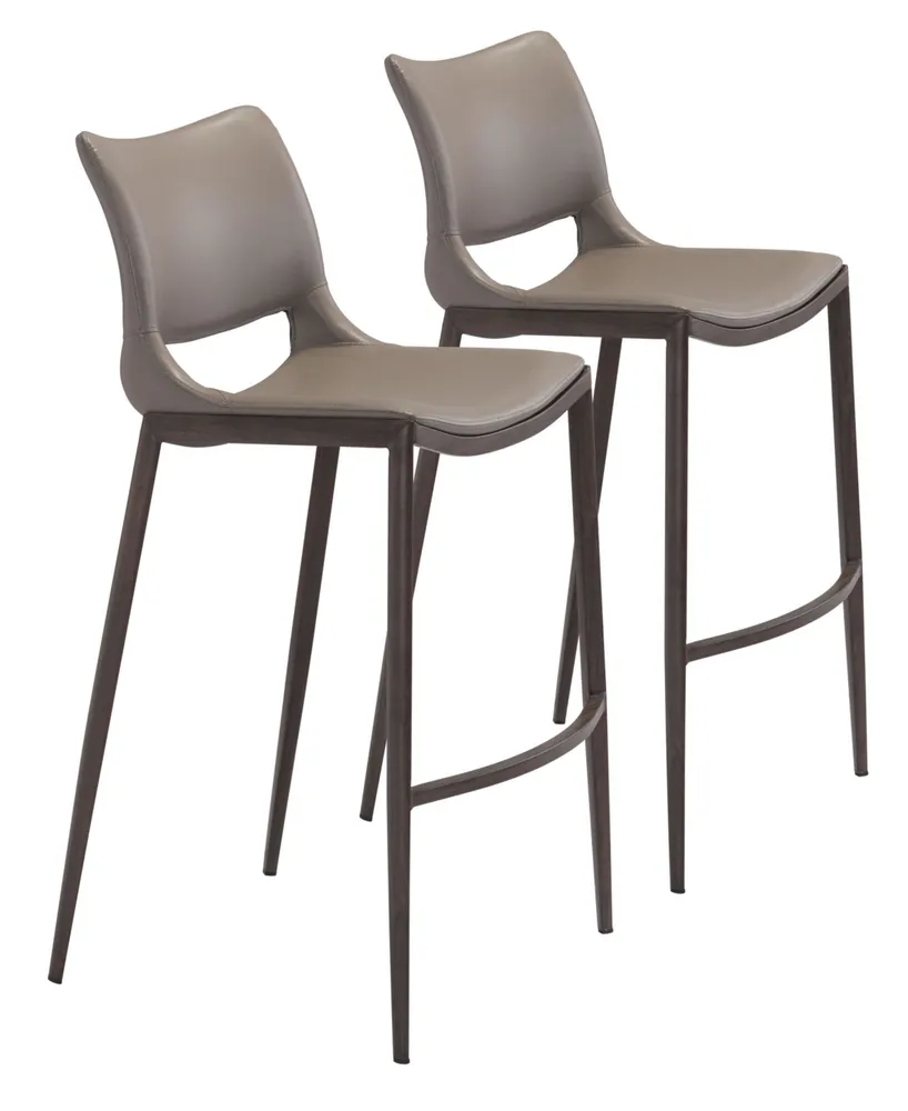 Zuo Ace Bar Chair, Set of 2