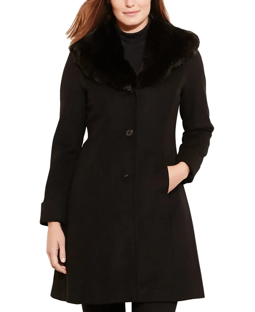 PETITE Faux Fur Coat #fur#coat#faux