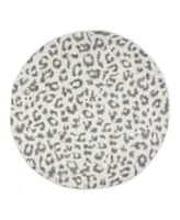 nuLoom Leopard 4' x 4' Round Area Rug