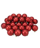 Northlight 32 Count Hot Shatterproof Shiny Christmas Ball Ornaments