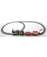 Northlight 16-Piece Battery Operated Lighted and Animated Continental Express Train Set with Sound