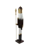 Northlight Wooden Christmas Nutcracker King with Scepter