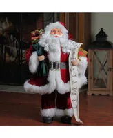 Northlight Standing Santa Claus Holding A Naughty Christmas Figurine