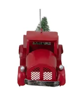 Northlight Iron Truck with Frosted Tree Christmas Ornament