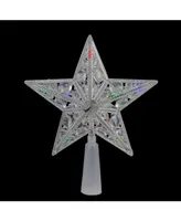 Northlight Lighted Clear Crystal Jeweled Star Christmas Tree Topper