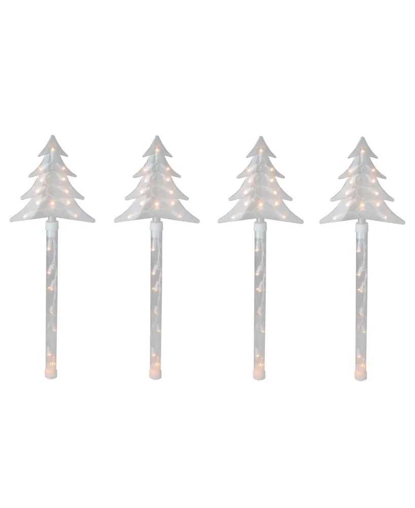 Northlight Lighted Christmas Tree Pathway Marker with Lawn Stakes