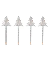 Northlight Lighted Christmas Tree Pathway Marker with Lawn Stakes