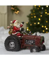 Northlight Rustic Santa Claus on Tractor Tabletop Christmas Figure