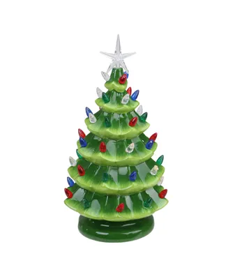 Northlight Lighted Retro Table Top Christmas Tree with Star Topper