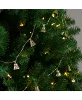 Northlight Unlit Northlight Unlit Shiny Gold Tone Bell Beaded Artificial Christmas Garland Set