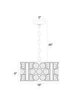 Home Accessories Welle 16" 4-Light Indoor Chandelier with Light Kit