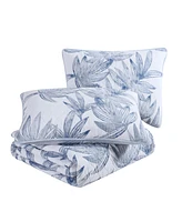 Tommy Bahama Kayo Blue Reversible 3-Piece King Quilt Set