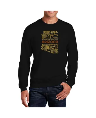 La Pop Art Men's Word Az Pics Crewneck Sweatshirt