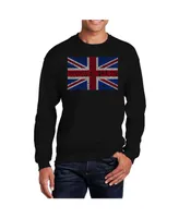 La Pop Art Men's Word God Save The Queen Crewneck Sweatshirt