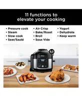 Ninja Foodi 11-in-1 6.5-qt Pro Pressure Cooker + Air Fryer with Stainless finish, FD302