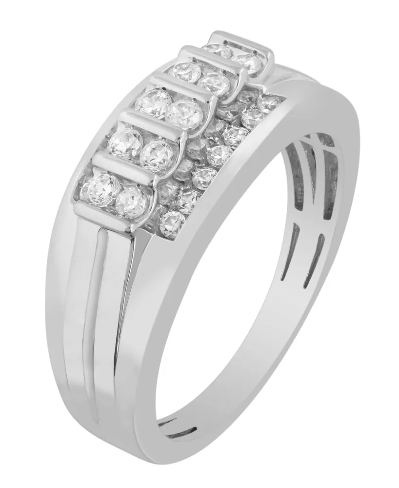Men's Diamond (1/ ct. t.w.) Ring in 10K White or Yellow Gold