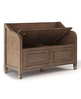 Simpli Home Connaught Solid Wood Entryway Storage Bench