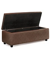 Hamilton Traditional Rectangle Storage Ottoman