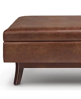 Owen Mid Century Modern Rectangle Rectangular Storage Ottoman