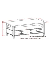 Simpli Home Warm Shaker Solid Wood Coffee Table