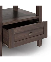 Simpli Home Warm Shaker Solid Wood End Table