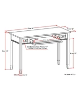 Simpli Home Warm Shaker Solid Wood Desk