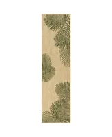 Liora Manne' Carmel Palm 1'11" x 7'6" Runner Rug