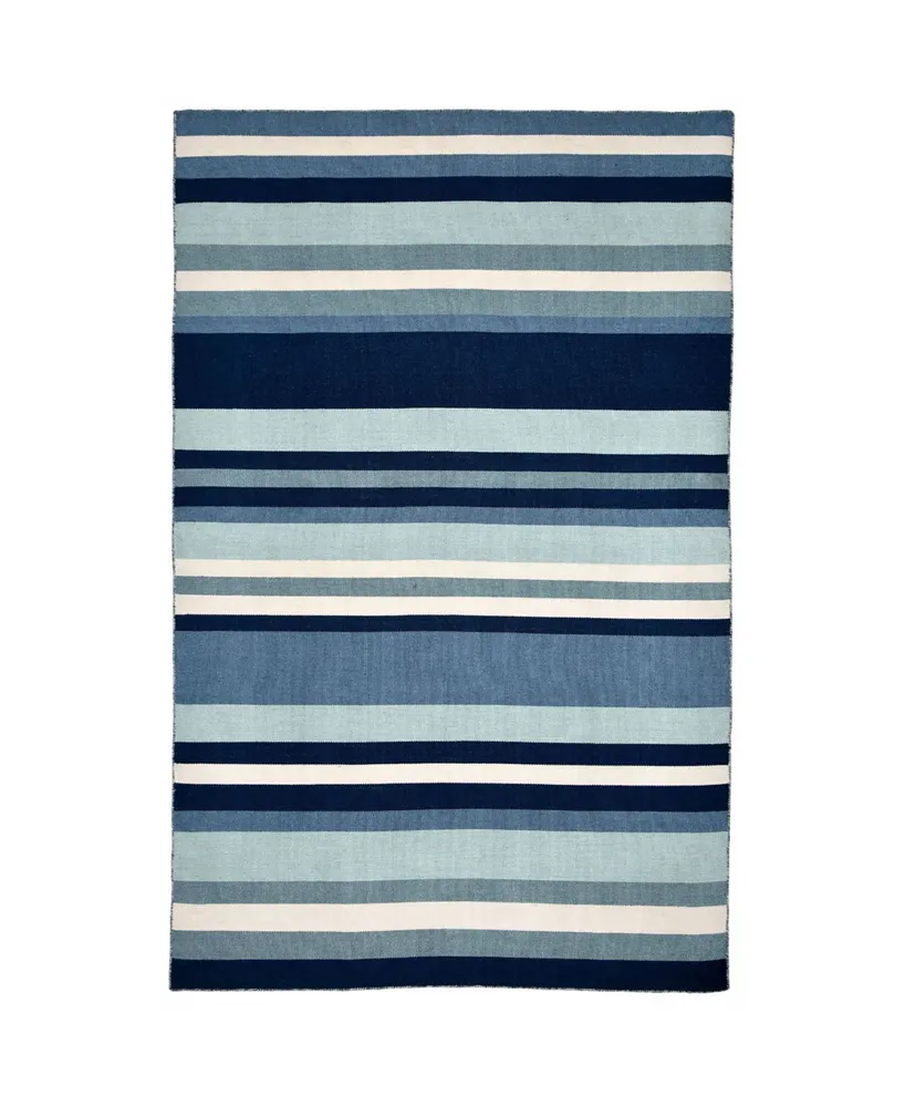 Liora Manne' Sorrento Tribeca Blue 3'6" x 5'6" Outdoor Area Rug