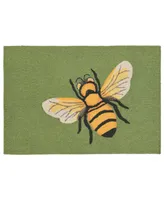 Liora Manne' Frontporch Bee Green 1'8" x 2'6" Outdoor Area Rug