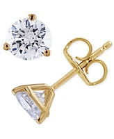 Diamond Stud Earrings (1 1/3 ct. t.w.) in 14K White or Yellow Gold