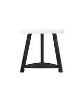 Picket House Furnishings Lena Marble Top End Table