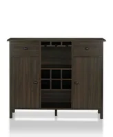 Furniture of America Corrinna 6-Bottle Wine Cabinet