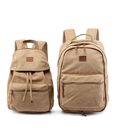 Tsd Brand Trail and Tree Double Canvas Backpack Handbag