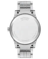 Movado Men's Swiss Stainless Steel Bracelet Watch 40mm