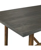 Walker Edison 72" Solid Wood Trestle Dining Table
